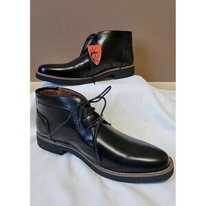 NWOB Deer Stags Men's Bangor Memory Foam Dress Comfort Black Chukka Boot Sz 8.5M